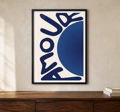 Product-focused lifestyle view of A4 · Black Gallery Frame - gallery image 1 of 5