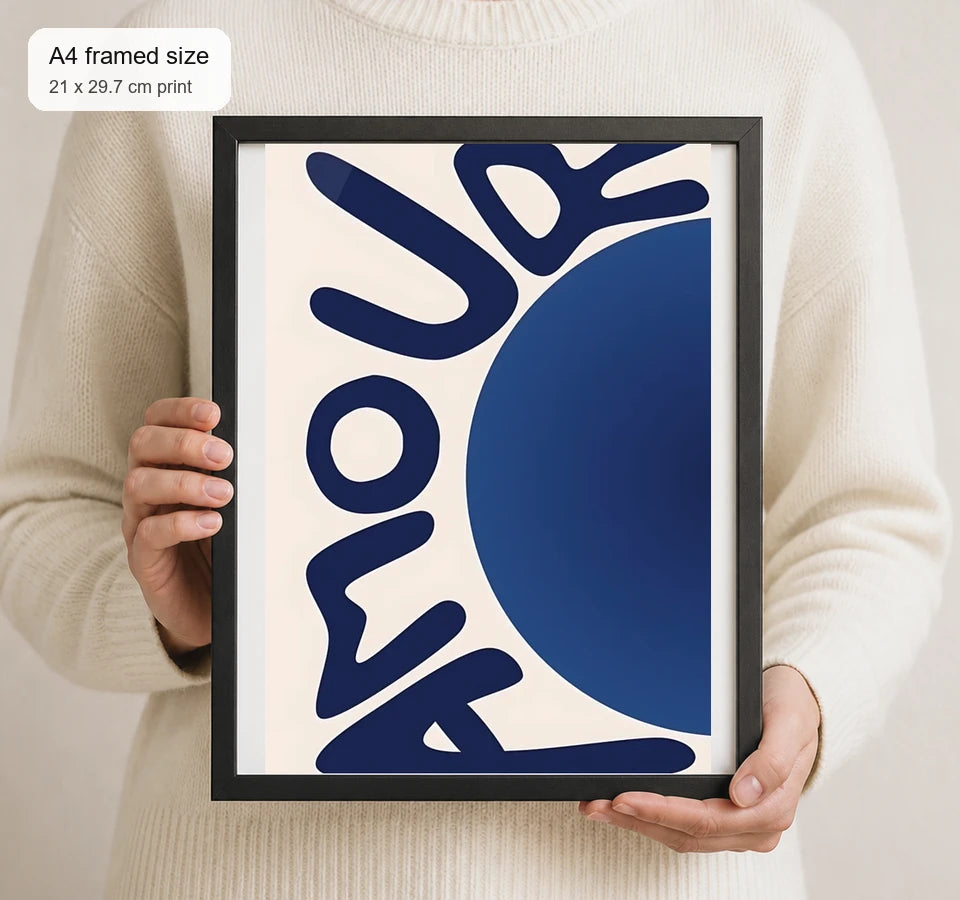 Size reference for A4 · Black Gallery Frame - gallery image 4 of 5