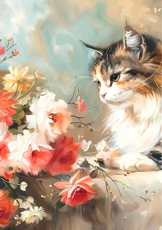Whimsical cottagecore wall art featuring delicate watercolor illustrations of wild flowers and greenery in soft pastel tones