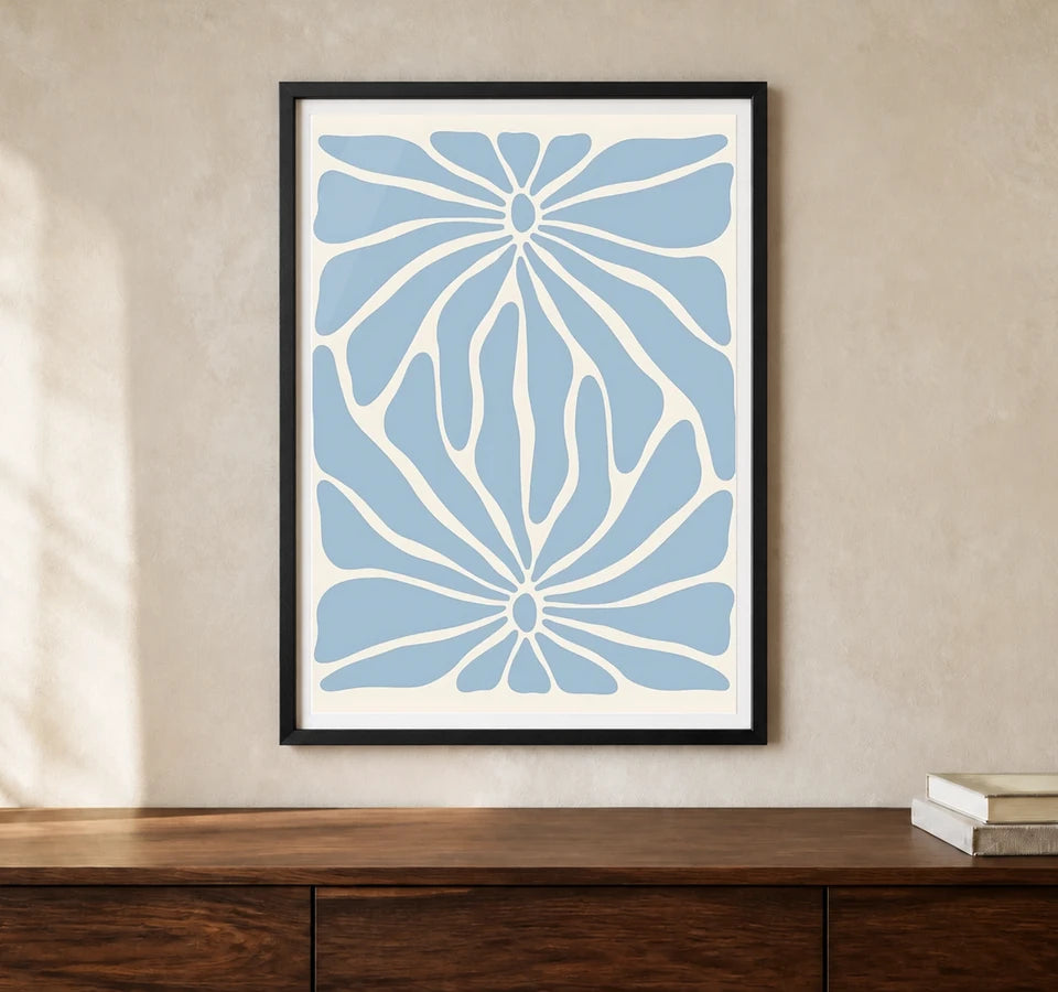 Product-focused lifestyle view of A4 · Black Gallery Frame - gallery image 1 of 5
