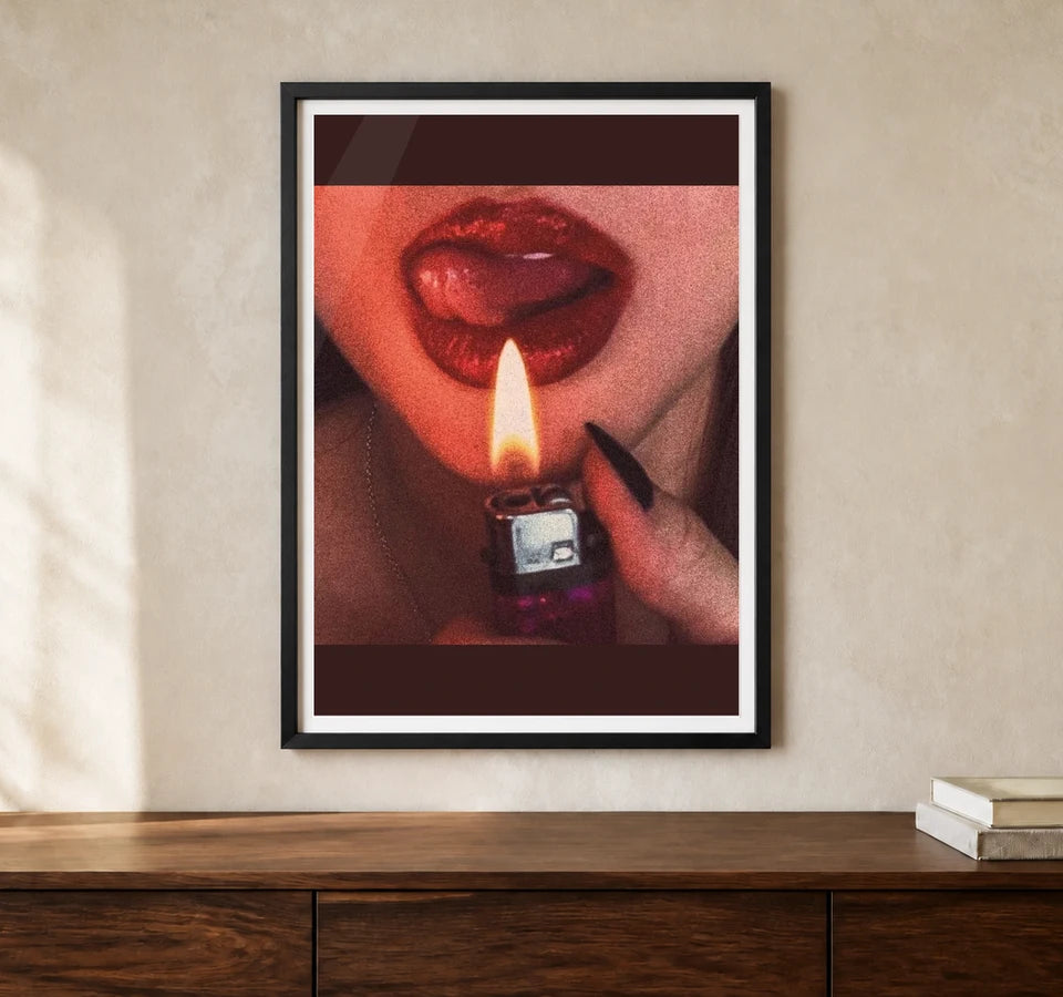 Product-focused lifestyle view of A4 · Black Gallery Frame - gallery image 1 of 5