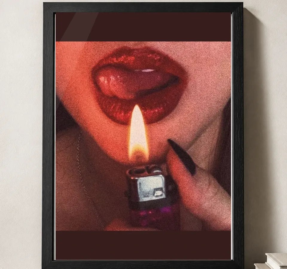 Styled close-up of A4 · Black Gallery Frame - gallery image 3 of 5