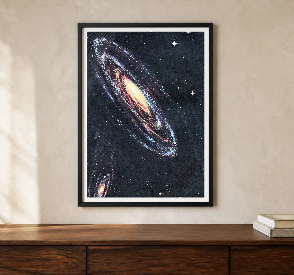 Product-focused lifestyle view of A4 · Black Gallery Frame - gallery image 1 of 5