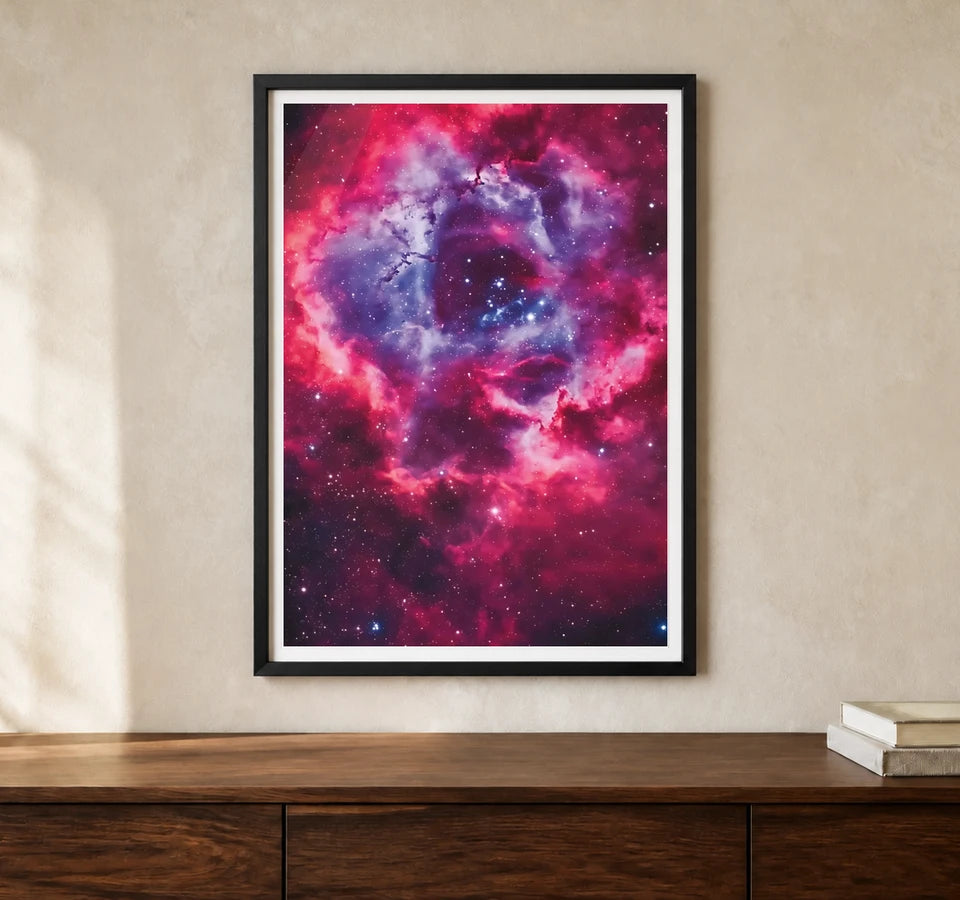Product-focused lifestyle view of A4 · Black Gallery Frame - gallery image 1 of 5