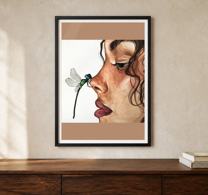 Product-focused lifestyle view of A4 · Black Gallery Frame - gallery image 1 of 5