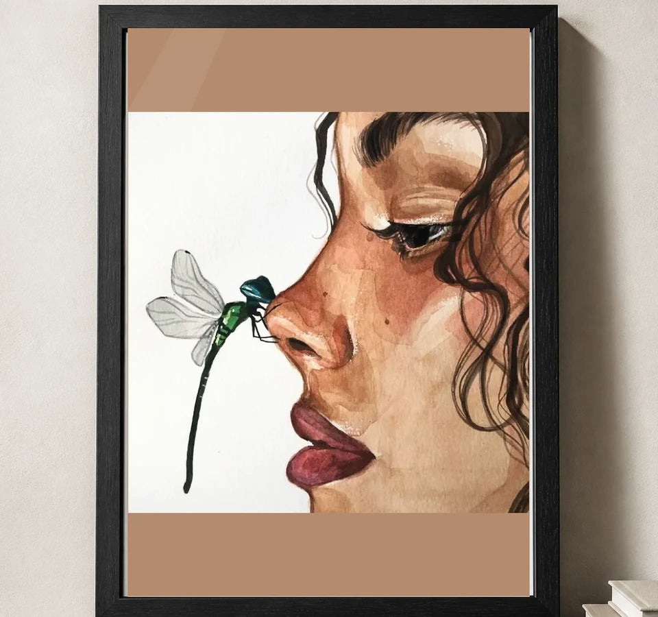 Styled close-up of A4 · Black Gallery Frame - gallery image 3 of 5
