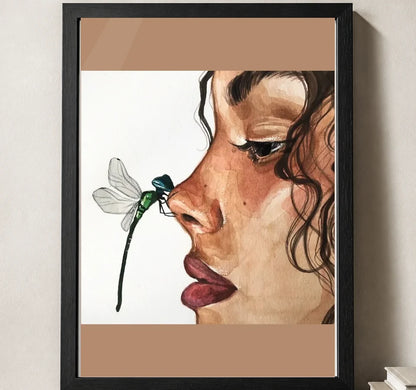 Styled close-up of A4 · Black Gallery Frame - gallery image 3 of 5