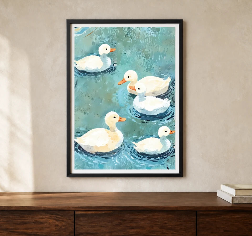 Product-focused lifestyle view of A3 · Black Gallery Frame - gallery image 1 of 5