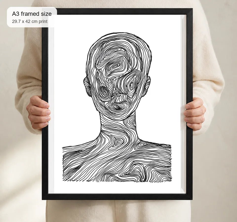 Size reference for A3 · Black Gallery Frame - gallery image 4 of 5
