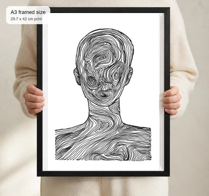Size reference for A3 · Black Gallery Frame - gallery image 4 of 5