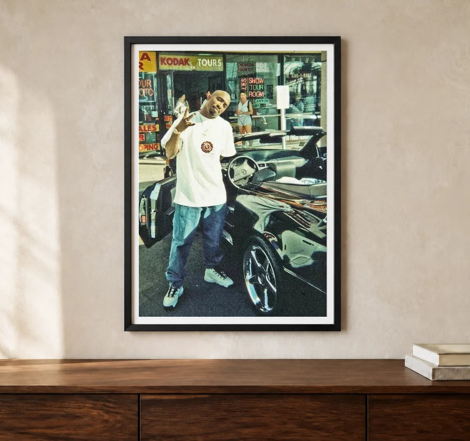 Product-focused lifestyle view of A4 · Black Gallery Frame - gallery image 1 of 5