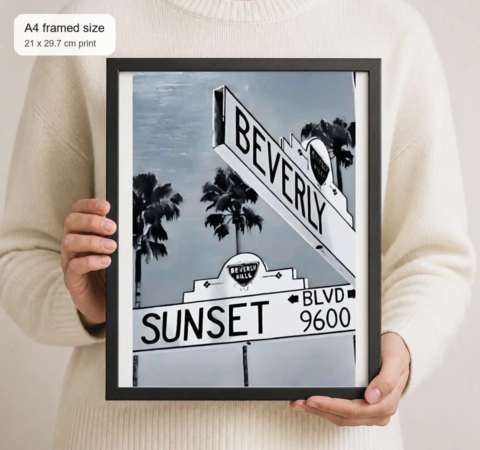 Size reference for A4 · Black Gallery Frame - gallery image 4 of 5