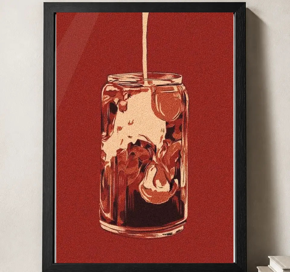 Styled close-up of A4 · Black Gallery Frame - gallery image 3 of 5