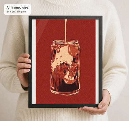 Size reference for A4 · Black Gallery Frame - gallery image 4 of 5