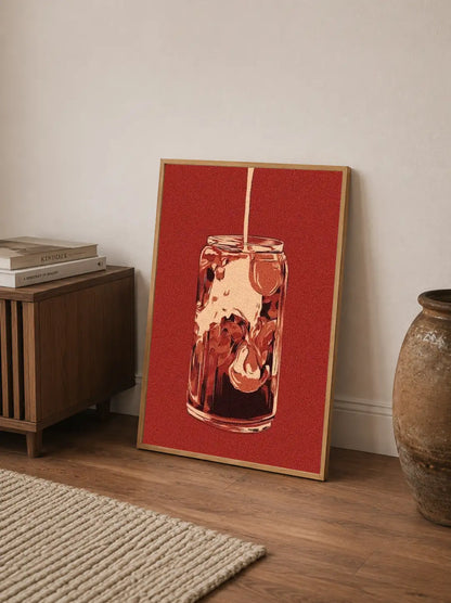 Vertical abstract design showcasing overlapping figurative elements and distressed textures using smoky blacks and creams
