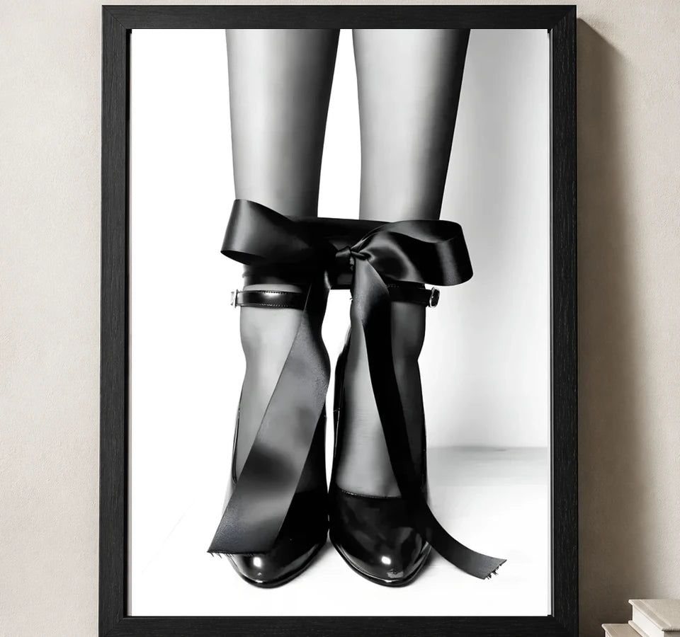Styled close-up of A4 · Black Gallery Frame - gallery image 3 of 5