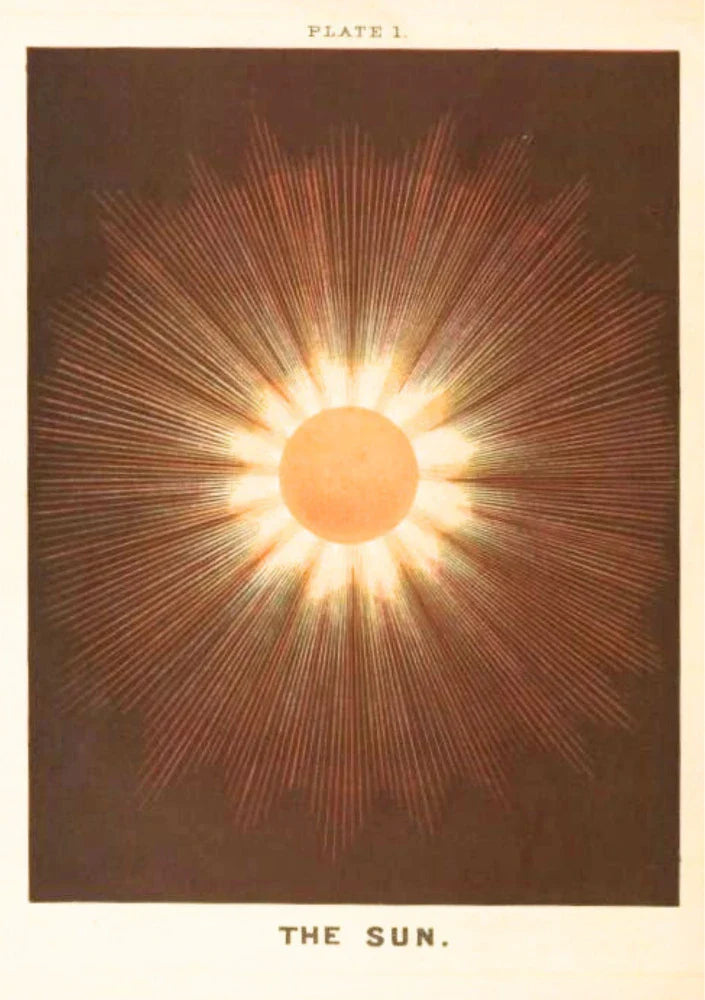 Minimalist celestial diagram on navy blue: connected dots form constellation patterns using white dotted lines and scientific labels
