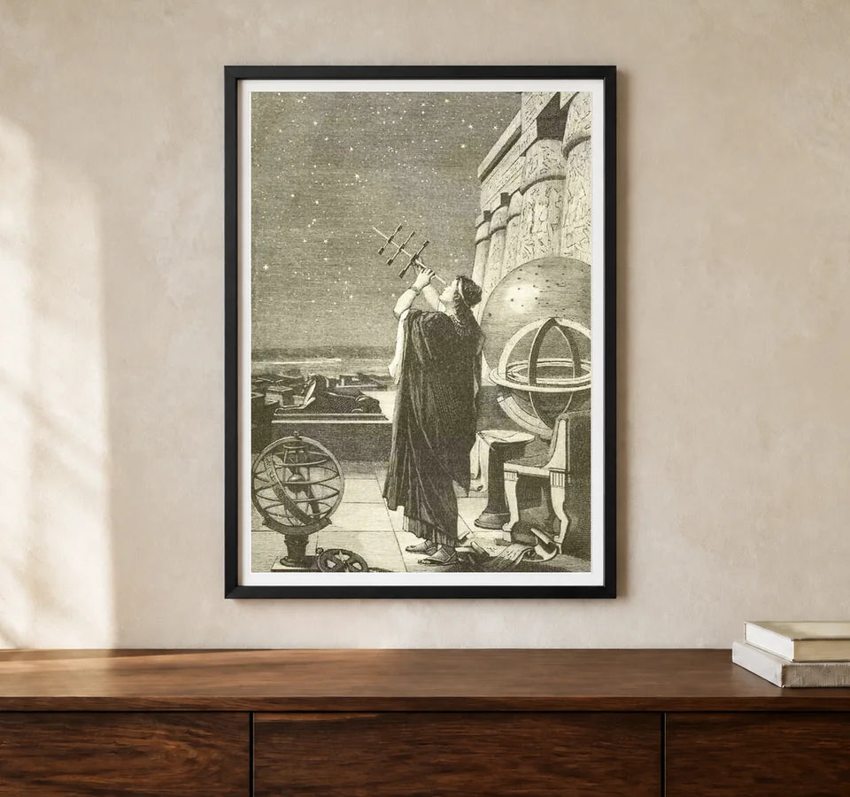 Product-focused lifestyle view of A4 · Black Gallery Frame - gallery image 1 of 5