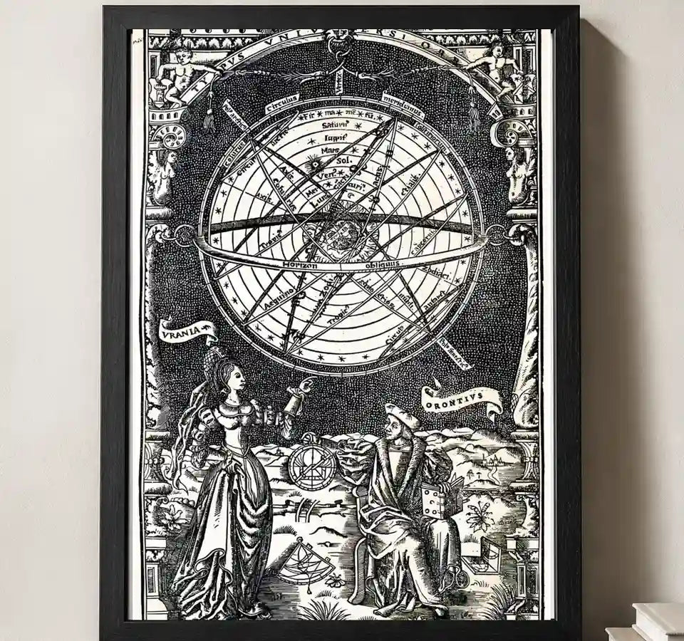 Styled close-up of A4 · Black Gallery Frame - gallery image 3 of 5