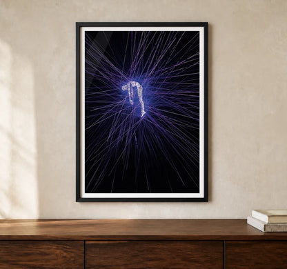 Product-focused lifestyle view of A4 · Black Gallery Frame - gallery image 1 of 5