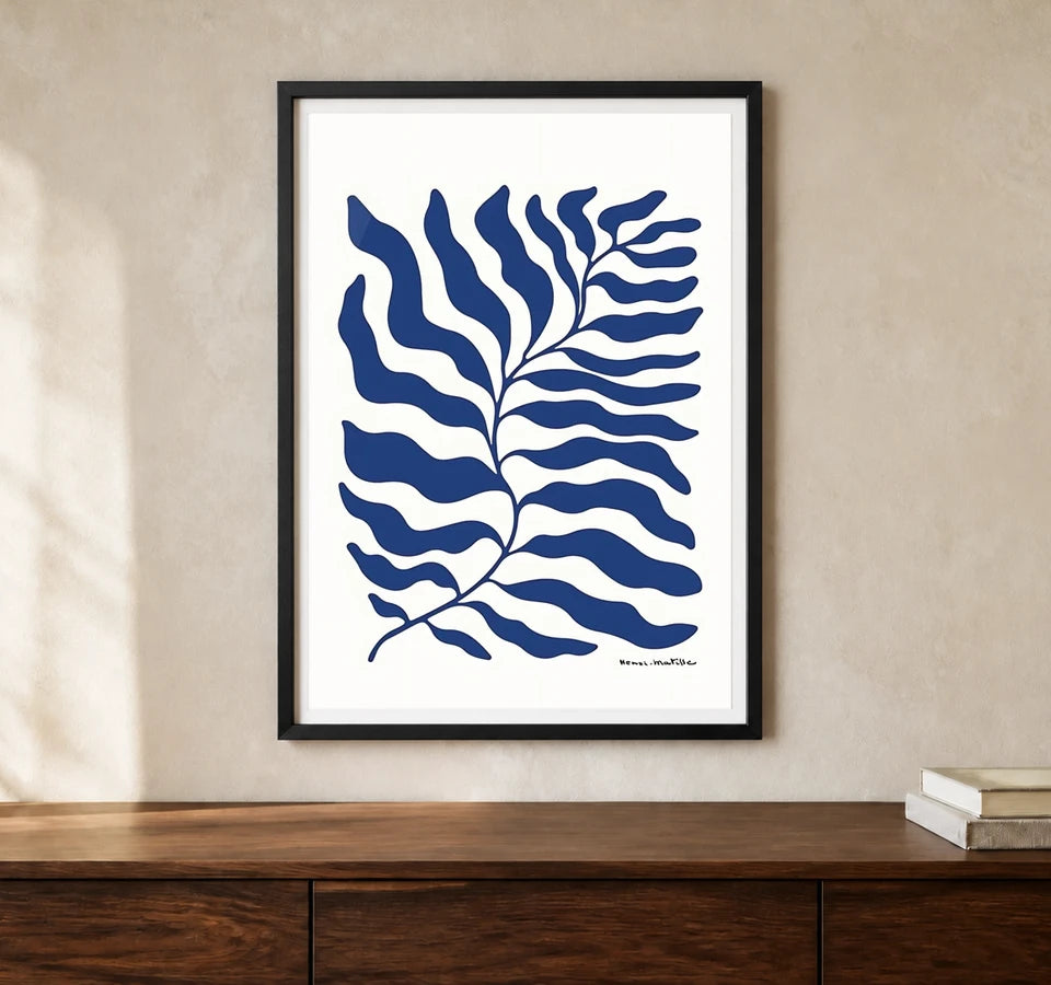 Product-focused lifestyle view of A4 · Black Gallery Frame - gallery image 1 of 5