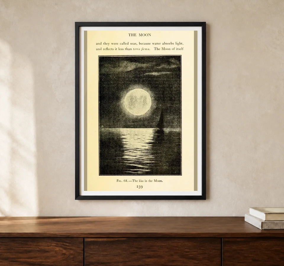 Product-focused lifestyle view of A4 · Black Gallery Frame - gallery image 1 of 5