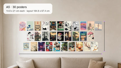 Size reference for A5 · 30 posters - gallery image 4 of 5