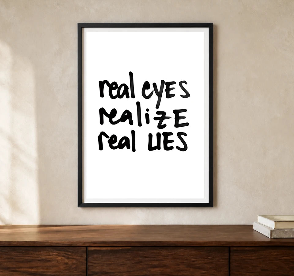 Product-focused lifestyle view of A4 · Black Gallery Frame - gallery image 1 of 5
