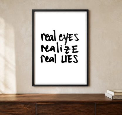Product-focused lifestyle view of A4 · Black Gallery Frame - gallery image 1 of 5