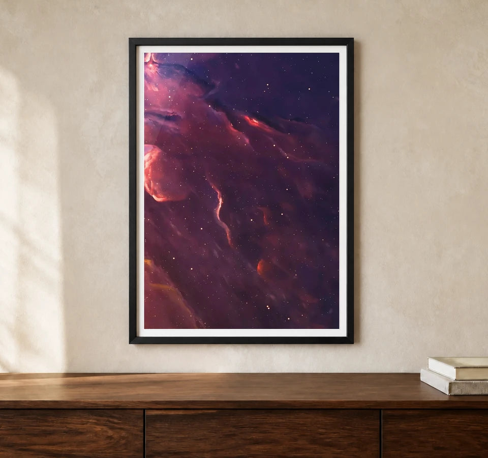 Product-focused lifestyle view of A4 · Black Gallery Frame - gallery image 1 of 5