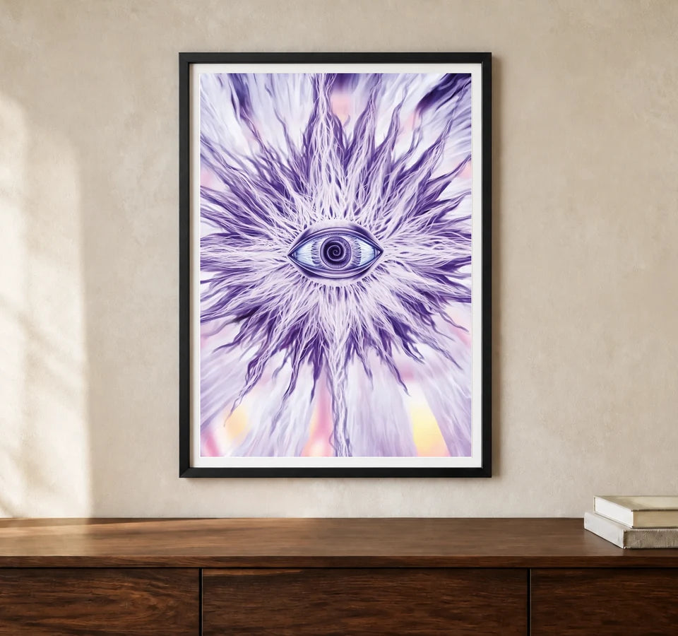 Product-focused lifestyle view of A4 · Black Gallery Frame - gallery image 1 of 5