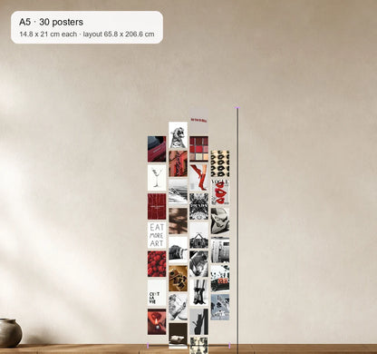 Size reference for A5 · 30 posters - gallery image 4 of 5