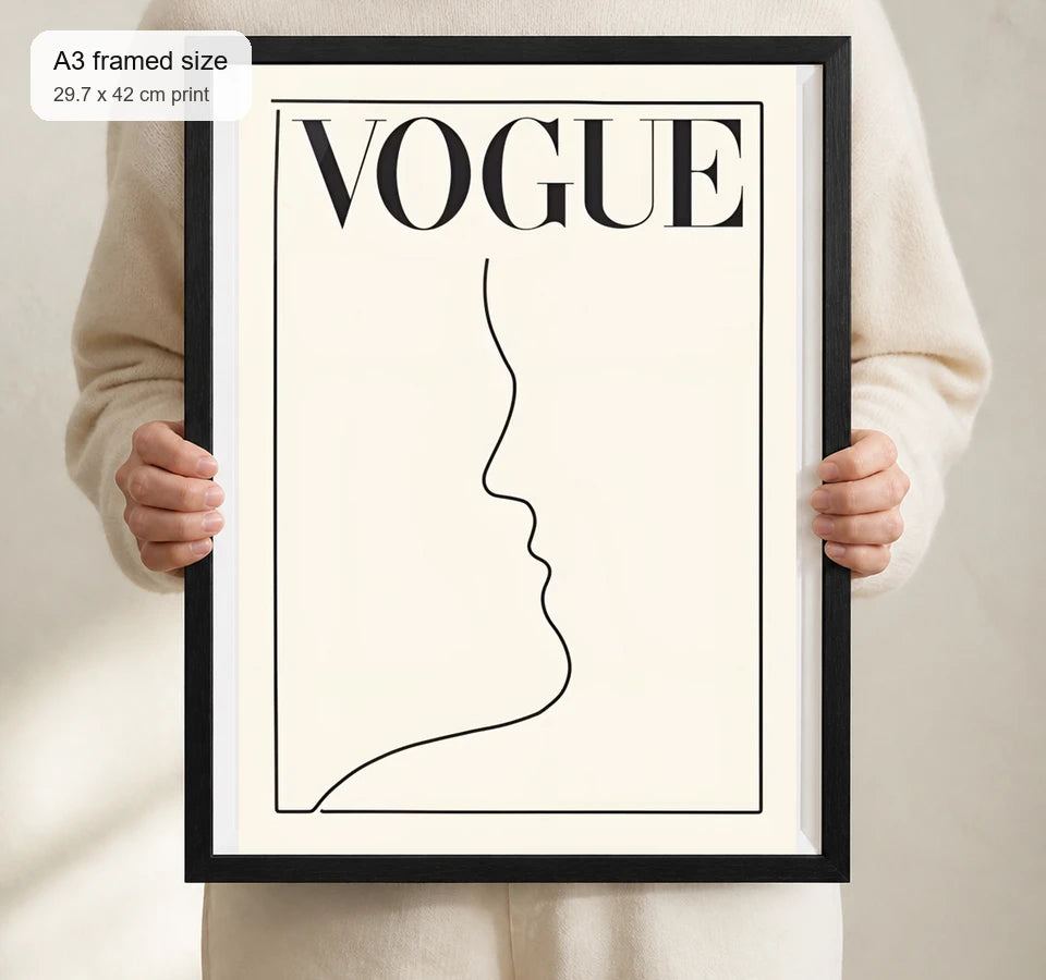 Size reference for A3 · Black Gallery Frame - gallery image 4 of 5