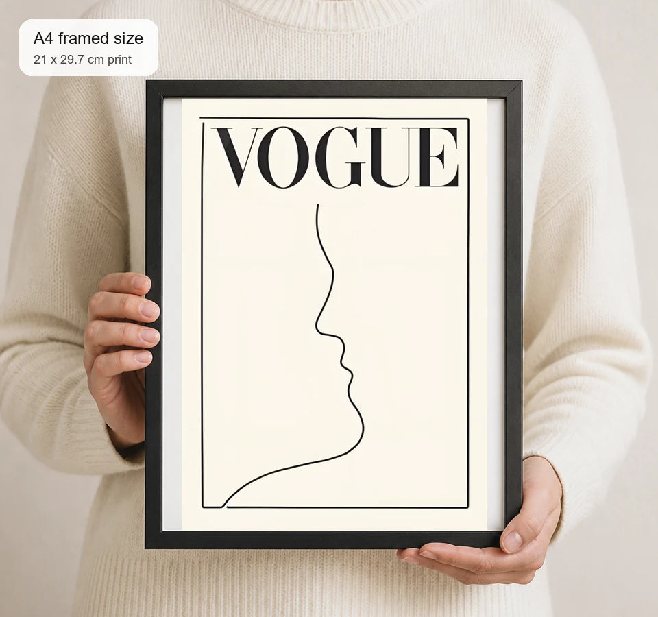 Size reference for A4 · Black Gallery Frame - gallery image 4 of 5