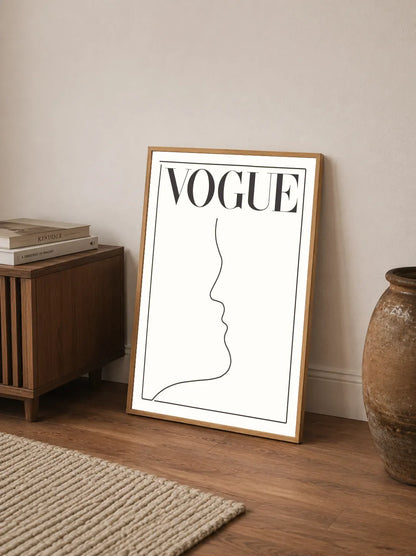 Minimalist typographic poster with stylized black lettering accented by metallic gold details on a clean white background