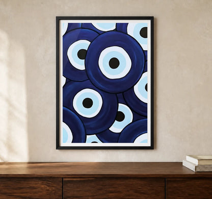 Product-focused lifestyle view of A4 · Black Gallery Frame - gallery image 1 of 5