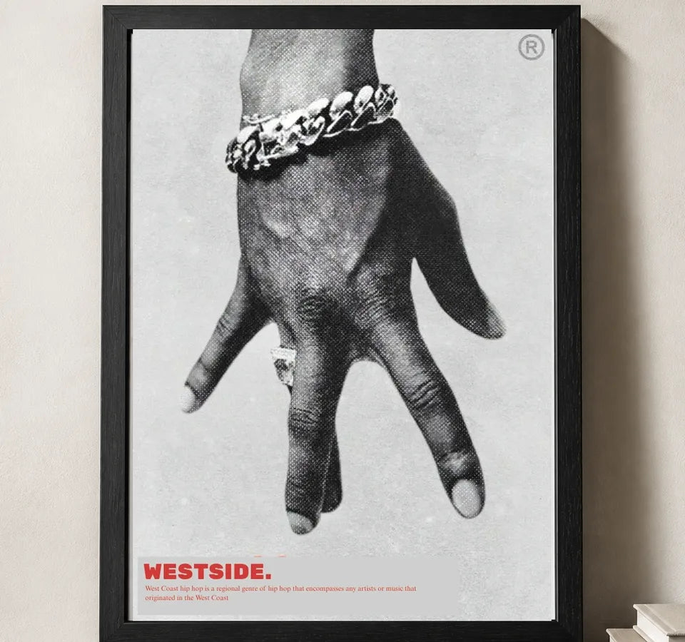 Styled close-up of A4 · Black Gallery Frame - gallery image 3 of 5