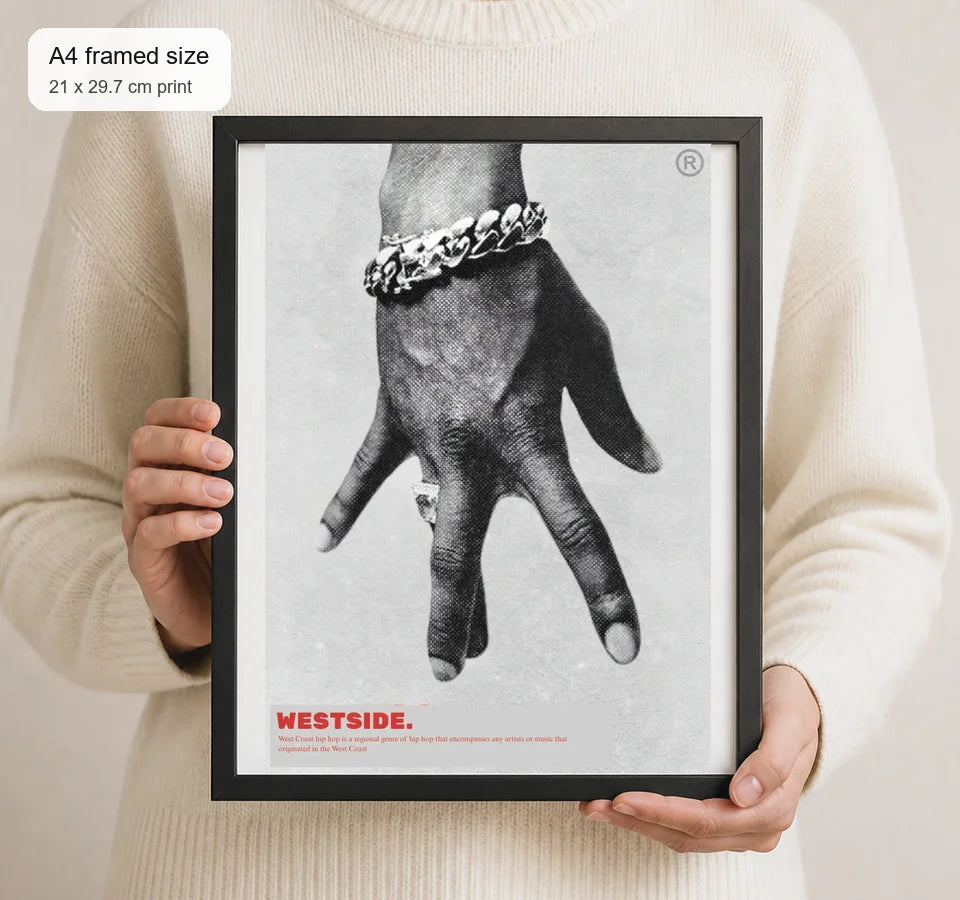 Size reference for A4 · Black Gallery Frame - gallery image 4 of 5